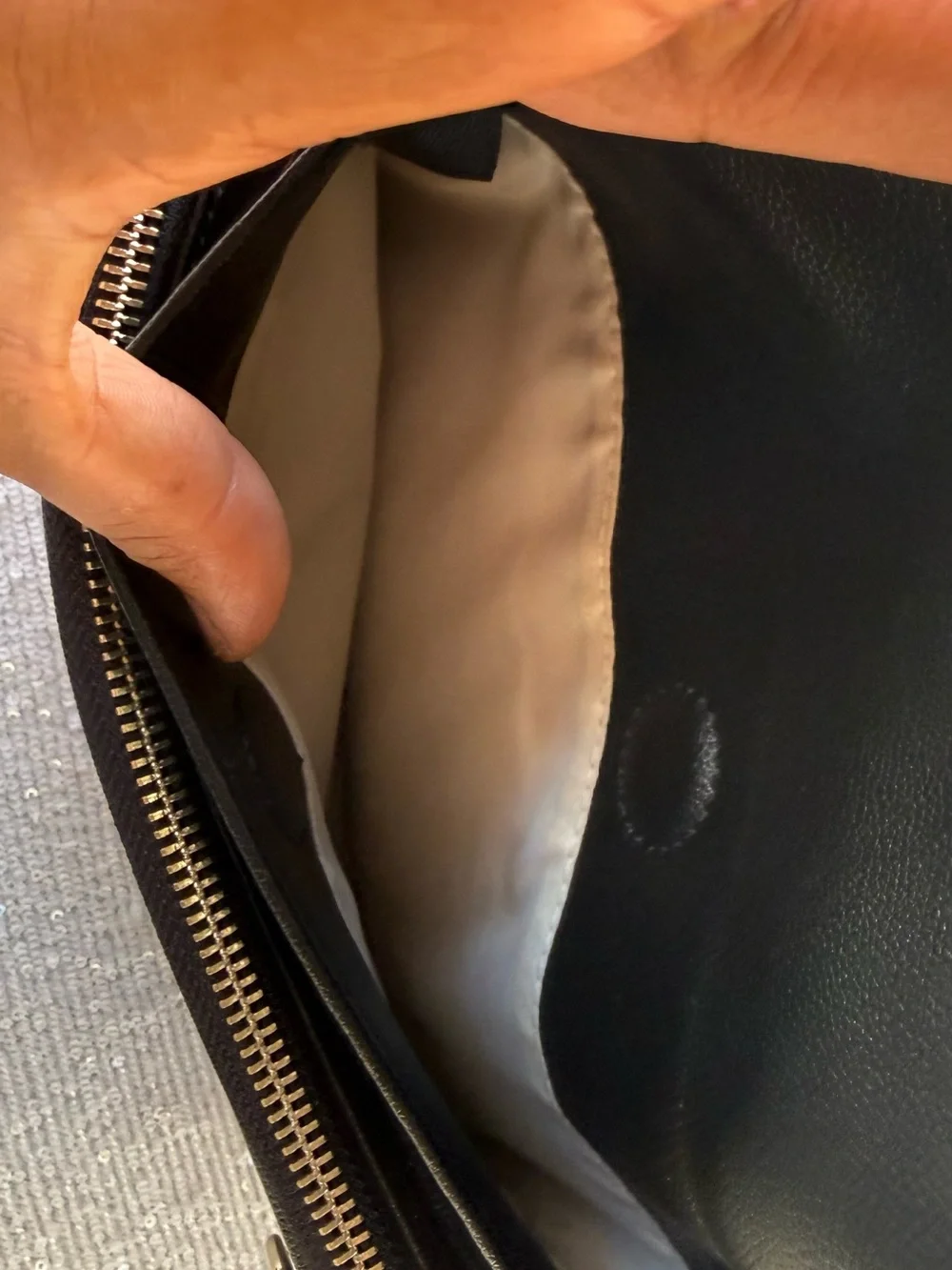 ELKIE & CO. Black Faux Leather Backpack